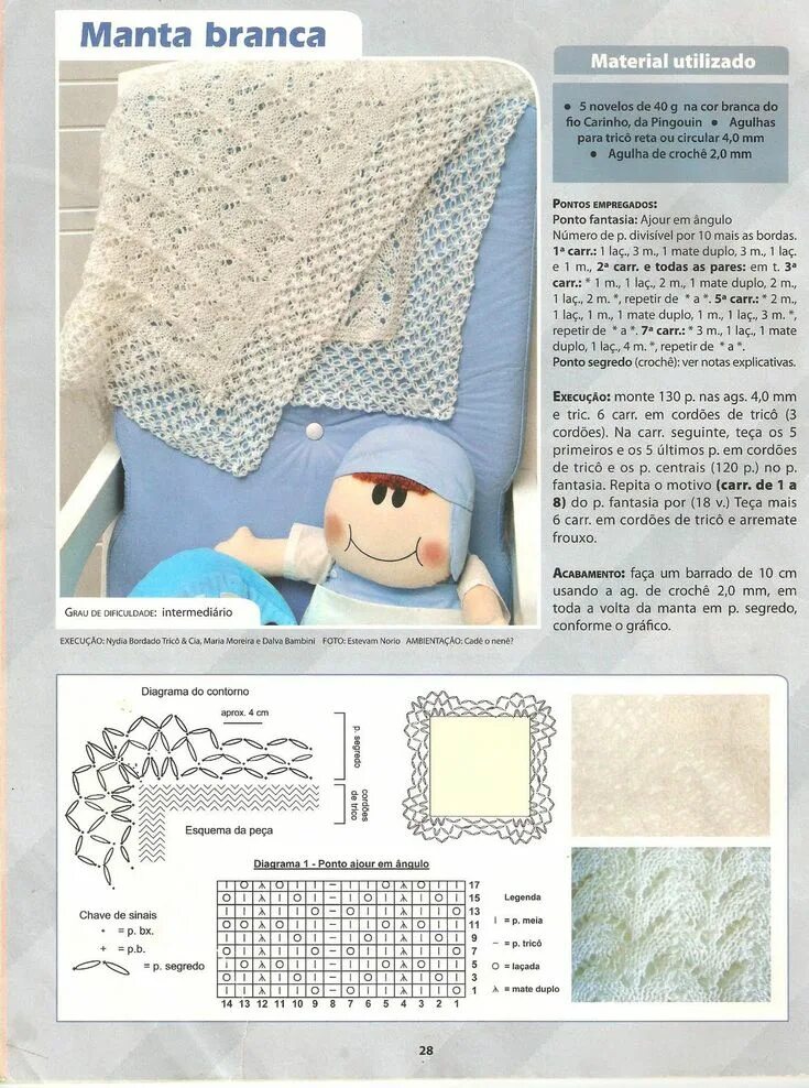 Плед для новорожденного спицами схемы фото Artesanato diversão e prazer: trico Baby blanket, Baby patterns, Crochet baby pa