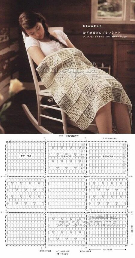Плед фото схема пледы,коврики,для дома Crochet, Crochet square patterns, Crochet afghan