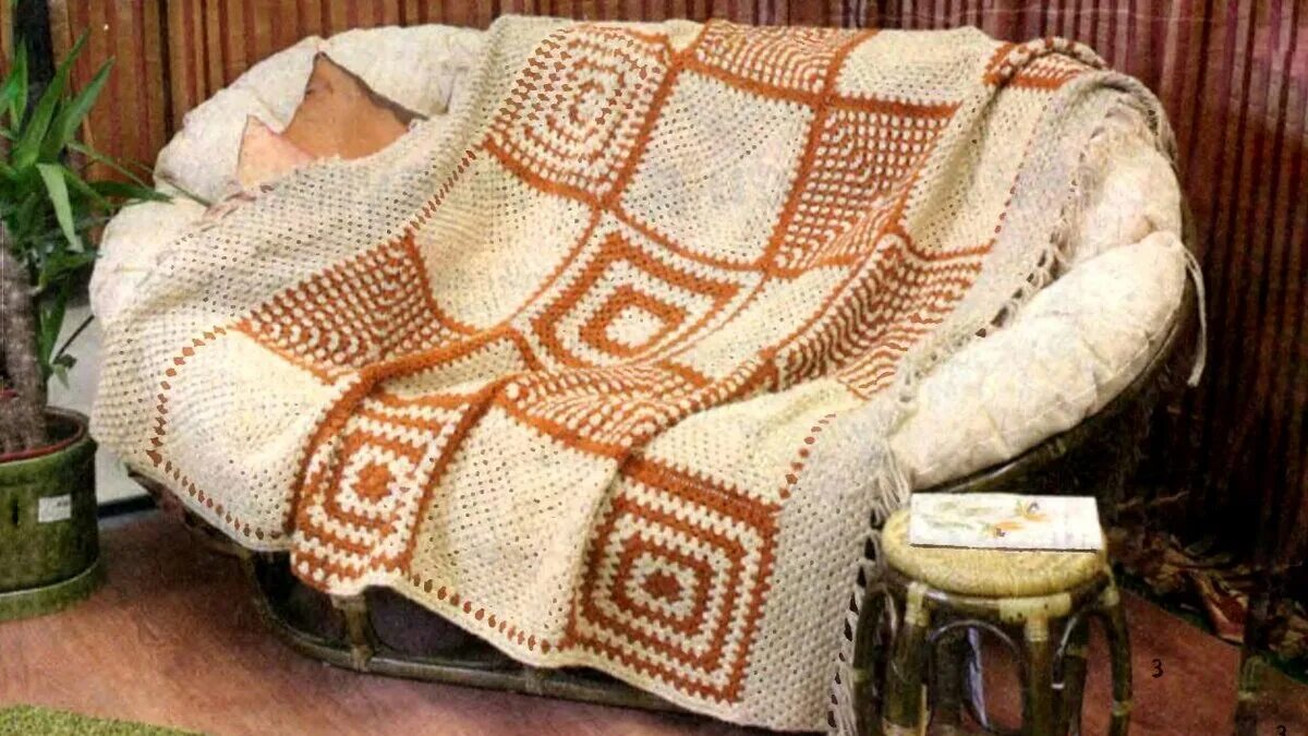Плед фото схема Вязаные пледы спицами и крючком для детей и взрослых - чудесный подарок на Новый
