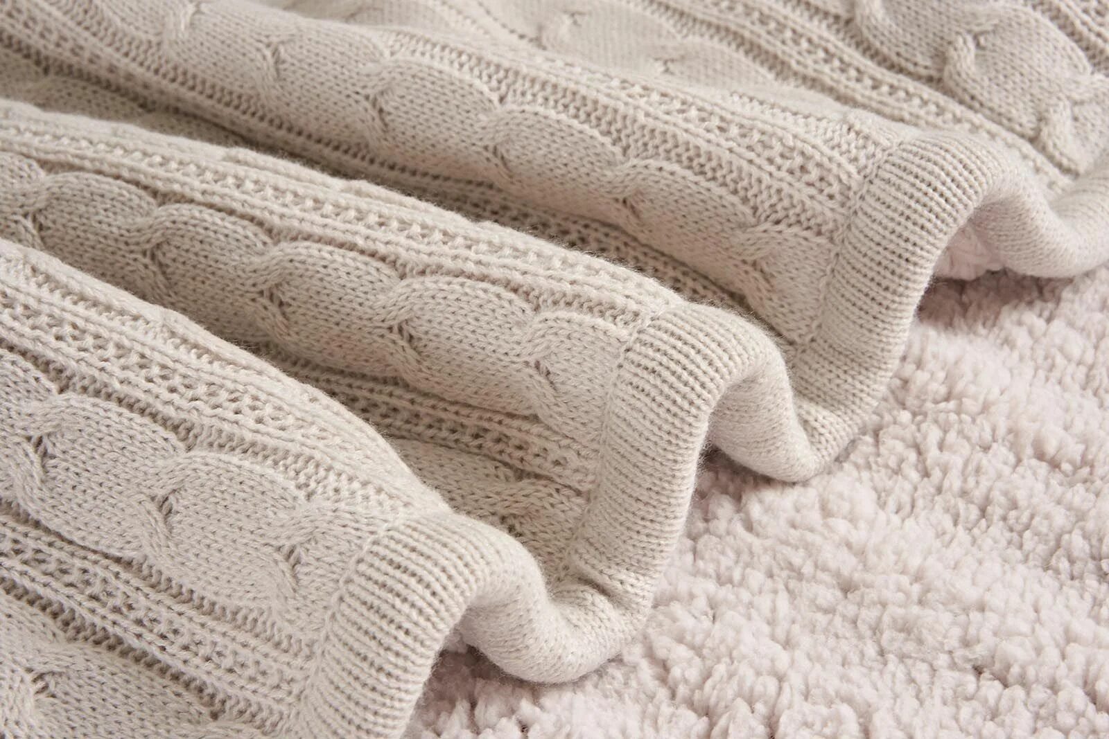 Плед фото схема Купить плед "sofi de marko" вязка (бежевый), 220х240 в интернет магазине