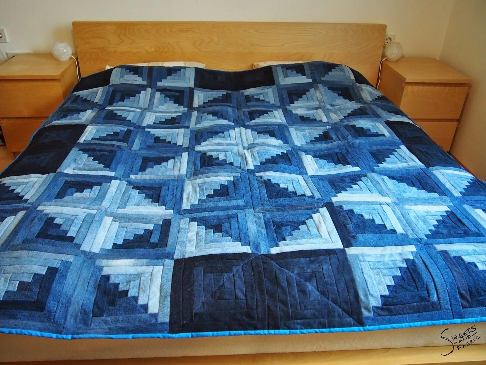 Плед из джинс фото Lessons Learned: Jeans-Quilt Steppdecke, Kosmetiktasche selber nähen, Tasche näh