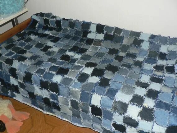 Плед из джинс фото Videolu, Kottan Battaniye, Paspas Modelleri ve Yapılışı - Mimuu.com Battaniye, P