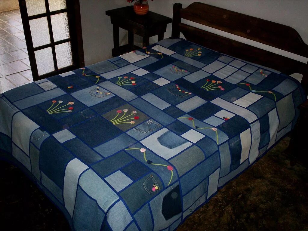 Плед из джинсов фото Pin on Jeans Jean crafts ideas, Old jeans, Blue jeans crafts