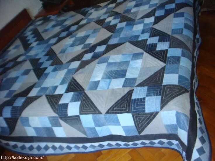 Плед из старых джинсов своими руками фото Российский Сервис Онлайн-Дневников Одеяло, Джинсовые одеяла, Квилтинг