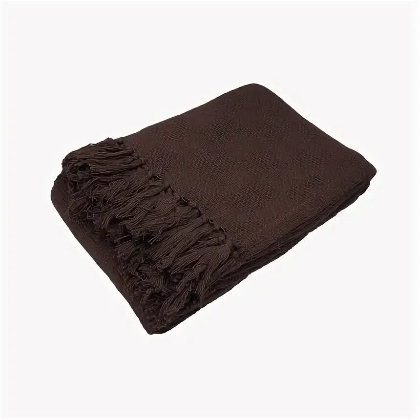 Плед коричневый фото Купить Покрывало хлопковое (180x220 см), 180x220, цвет коричневый, артикул - 133
