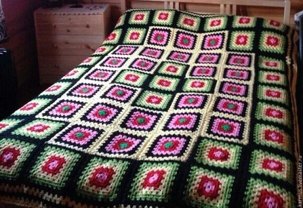 Плед крючком фото схемы Пледы - Фотография 9 из 20 ВКонтакте