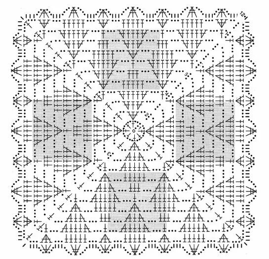 Плед крючком схемы Модели и узоры крючком. Схемы Магия Вязания / Knitting Magic Дзен