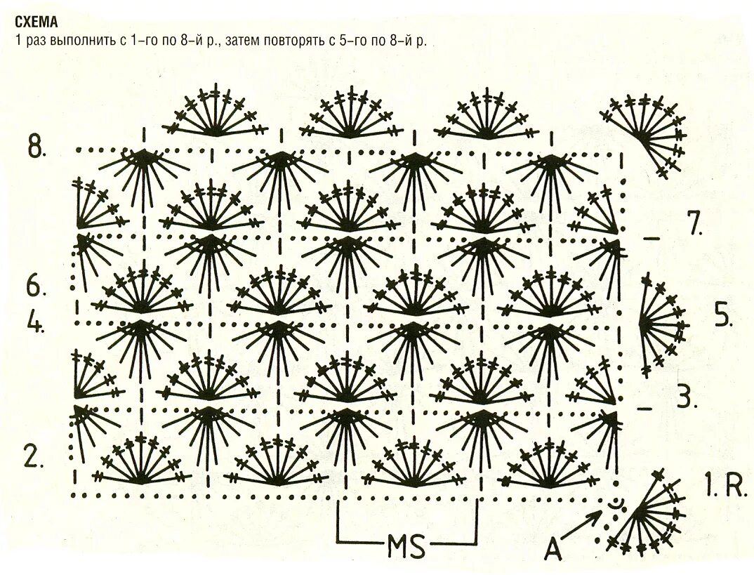 Плед крючком со схемами простые и красивые Плед покрывало крючком схема