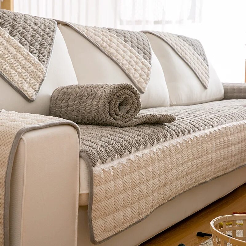 Плед на диван фото цена Купить Покрывало для дивана Зима утолщенной плюшевые диван подушки противоскольз