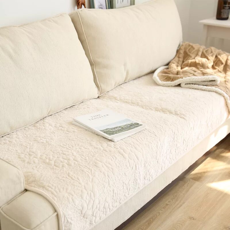 Плед на диван фото цена Купить Зимний плюшевый нескользящий диван, ткань, универсальная подушка, Южная К