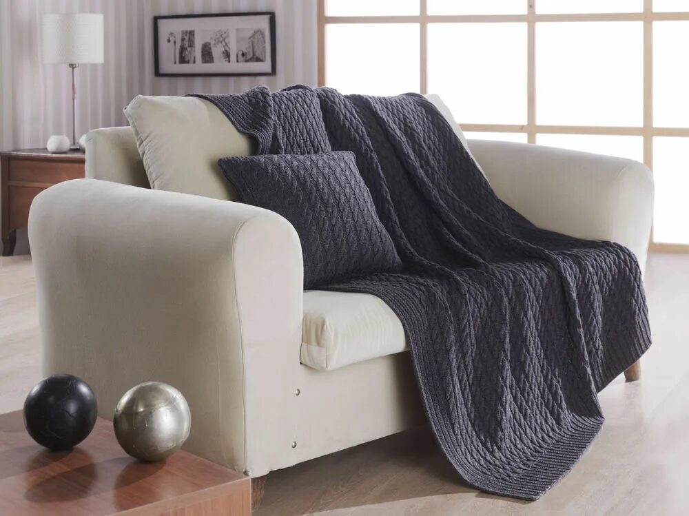 Плед на диван в гостиную фото Вязаные пледы - какие они бывают!: Персональные записи в журнале Ярмарки Мастеро