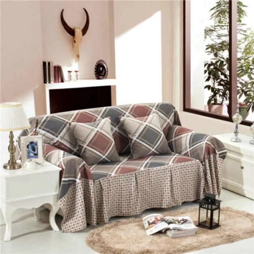 Плед на диване в интерьере современном стиле Чехлы на диваны и кресла: фото новинок дизайна, сочетание по цвету и стилю