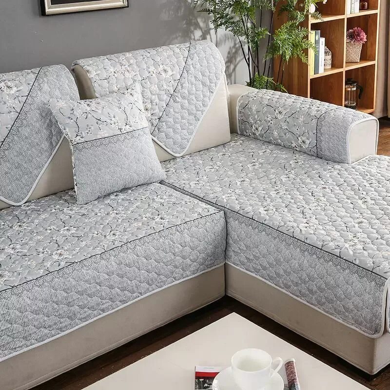 Плед на угловой диван фото Купить Покрывало для дивана Четыре сезона диван подушка подушки сиденья ткани в 