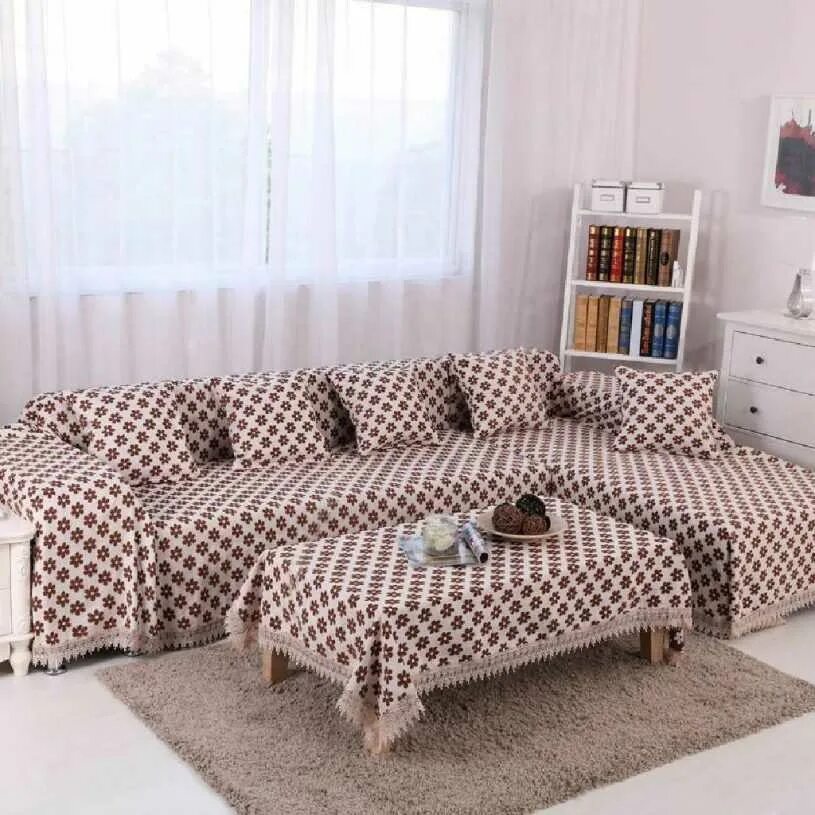 Плед на угловой диван фото Чехлы на диваны и кресла: фото новинок дизайна, сочетание по цвету и стилю