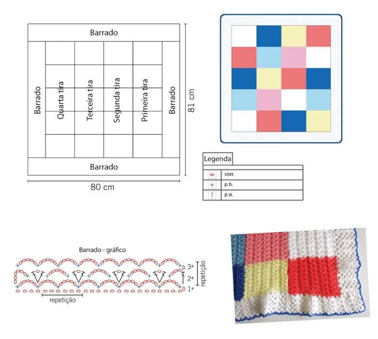 Плед своими руками схема Подборка детских пледов, связанных спицами и крючком : tatyana_linaria - ЖЖ