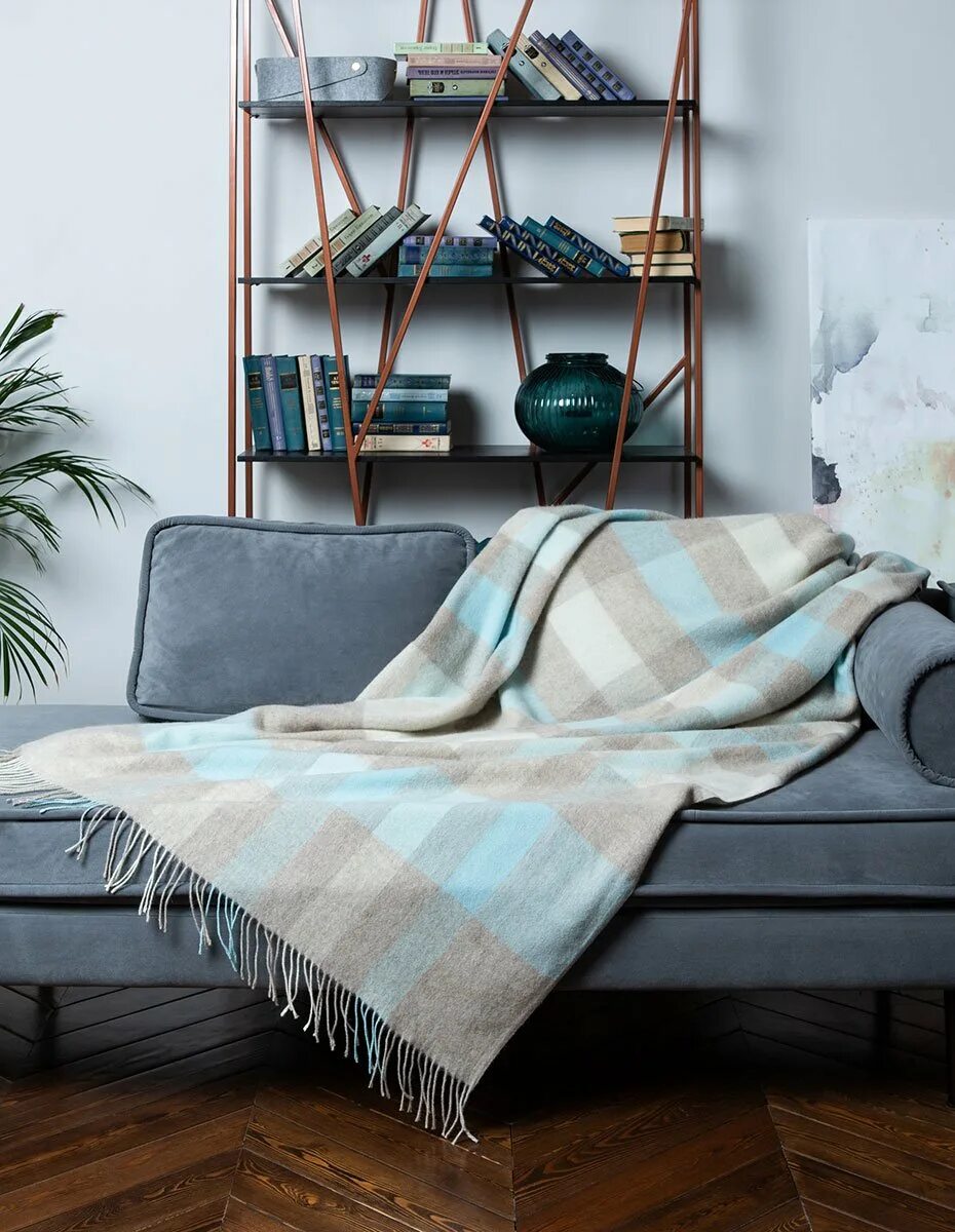 Плед в интерьере фото Шерстяной плед с кистями Alisa 20-06 Drobe: купить по лучшей цене с доставкой по