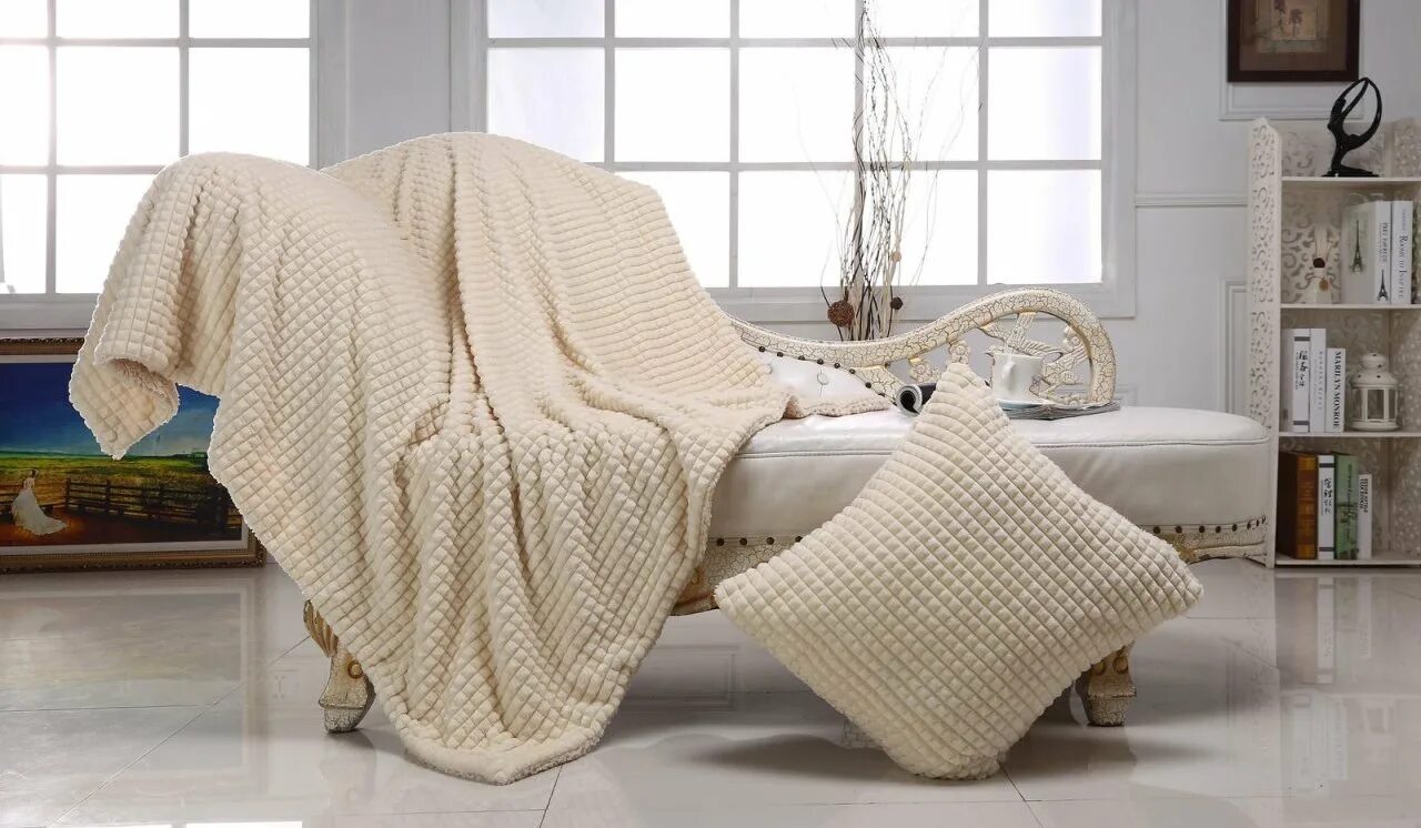 Плед в интерьере фото Махровые пледы (29 фото): покрывала на кровать белые и серые, коричневые и други