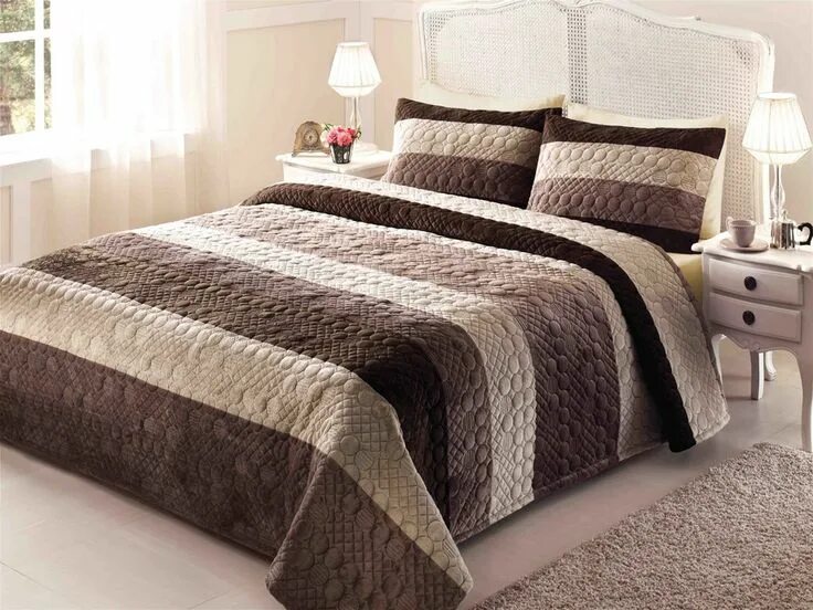 Плед в спальню фото Как сшить покрывало на кровать: дизайнерские идеи на двуспальную, стильное в инт