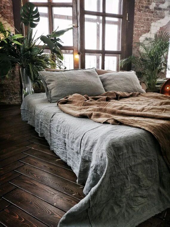 Плед в стиле лофт This item is unavailable Etsy Brown bed linen, Bed linen design, Bedding and cur