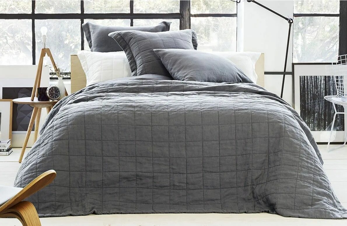 Плед в стиле лофт Abbotson Linen Bed Cover Linen bed cover, Luxury bedding sets, Beautiful bedding