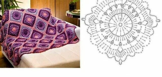 Пледы 3д крючком со схемами Оригинальные пледы крючком. Подборка из интернета. Crochet throw blanket, Croche