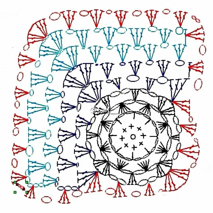 Пледы 3д связанные крючком схемы Pin on crochet