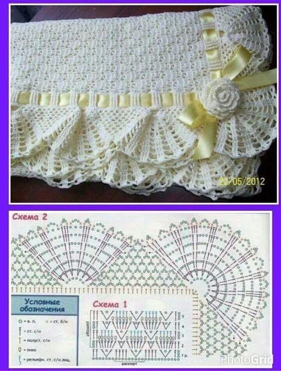 Пледы для новорожденных крючком со схемами ЛЮБИТЕЛИ РУКОДЕЛИЯ - ПЛЕДЫ. Альбом № 2. OK.RU в 2020 г Детские покрывала вязание