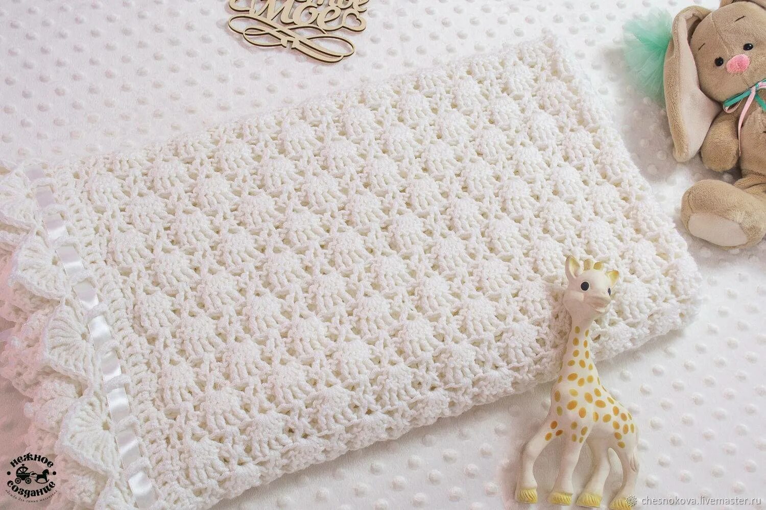 Пледы для новорожденных схемы фото Одеяло вязаное для новорожденного фото - DelaDom.ru
