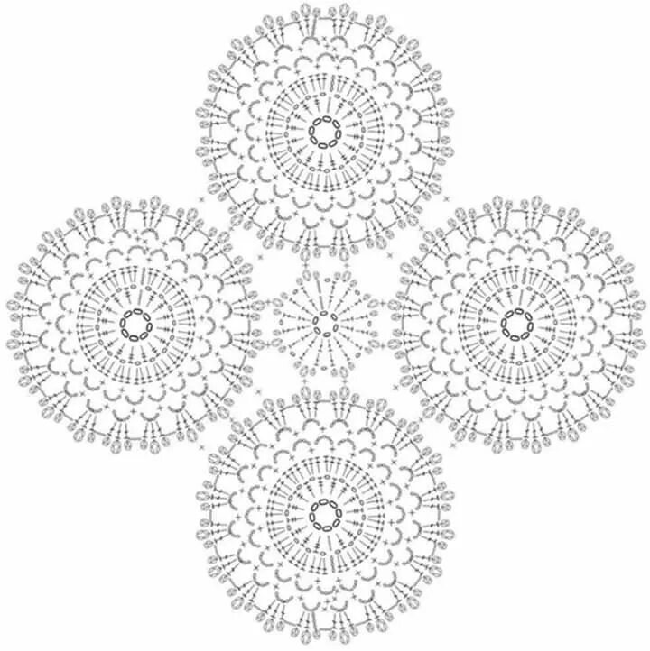 Пледы круглыми мотивами крючком со схемами Пин от пользователя Noa на доске crochet Красивые работы крючком, Вязаная крючко