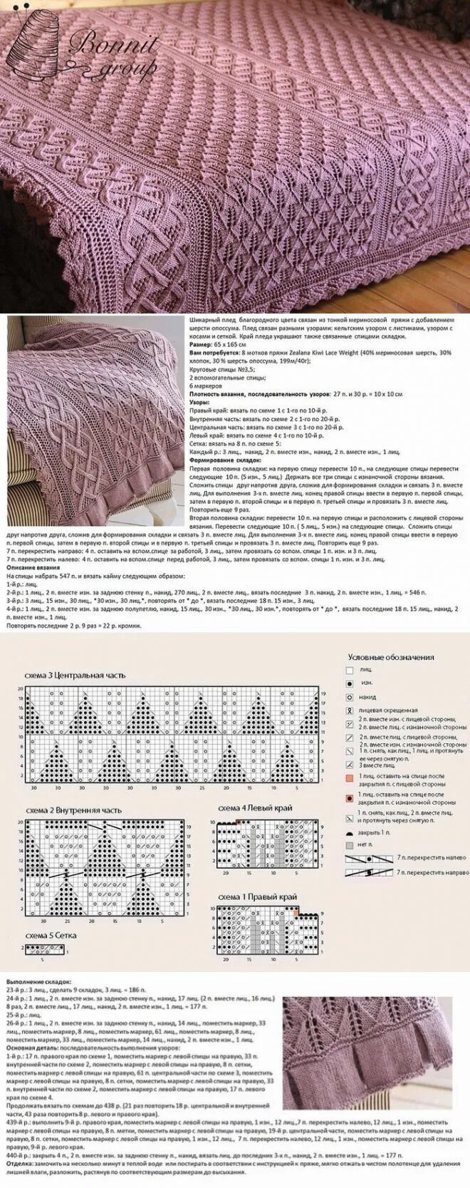 Пледы схемы и описание фото вязание Вязаное покрывало, Узоры, Покрывало
