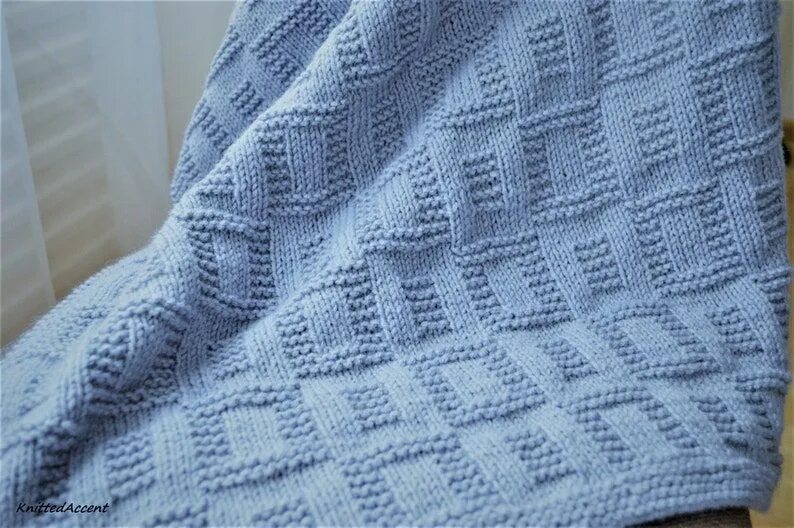 Пледы спицами схемы фото Pinterest