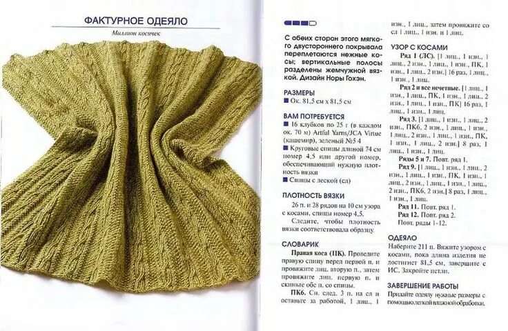 Пледы спицами схемы и описание бесплатно пледы Вязание, Покрывало, Детские покрывала