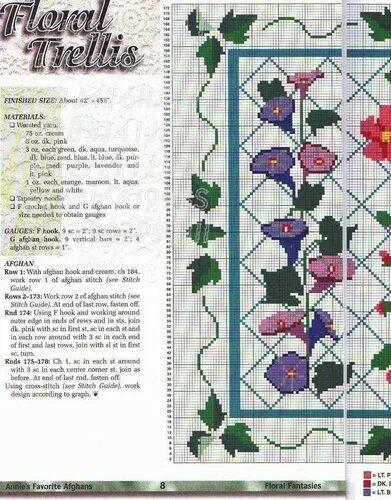 Пледы тунисским вязанием крючком со схемами tamborējumi,adījumi/pledi/. Обсуждение на LiveInternet - Российский Сервис Онлай