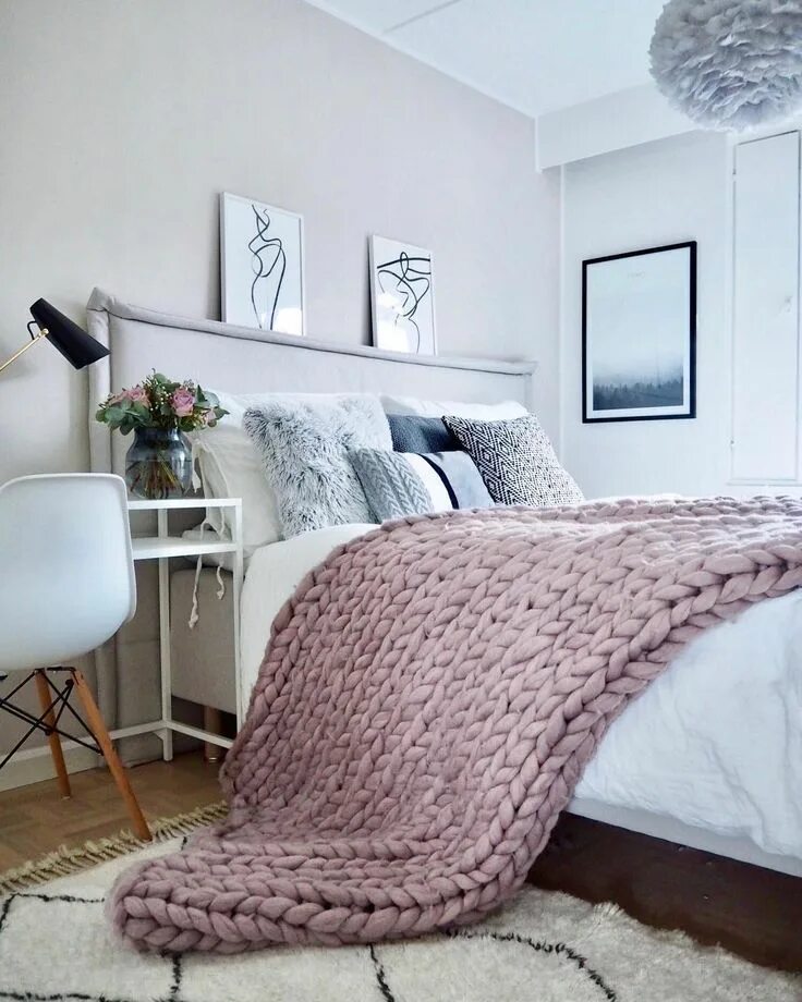 Пледы в интерьере фото Chunky knit blanket, extra large, 100% merino wool by Wool Art. Shop here! Home 