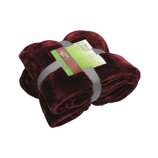 Пледы в магнит косметик фото и цена Плед SILKY 150x200cм, цвет: бордо