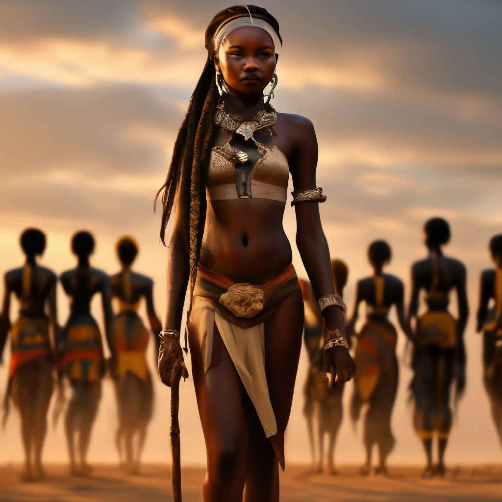 Племя химба женщины фото в полный рост "A full-length girl in a transparent ." - image created in Shedevrum