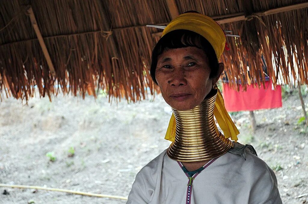 Племя с кольцами на шее фото padong tribe woman The Padong (Long Neck) are a northern T. Flickr