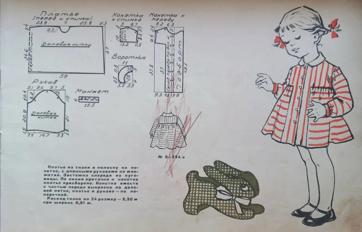 Пленкина детские выкройки Детское платье для дошкольников - 1957: выкройки от ГУМа (Часть 2) Чердак Умной 
