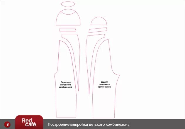 Пленкина выкройки сайт RedCafe Построение выкройки детского комбинезона