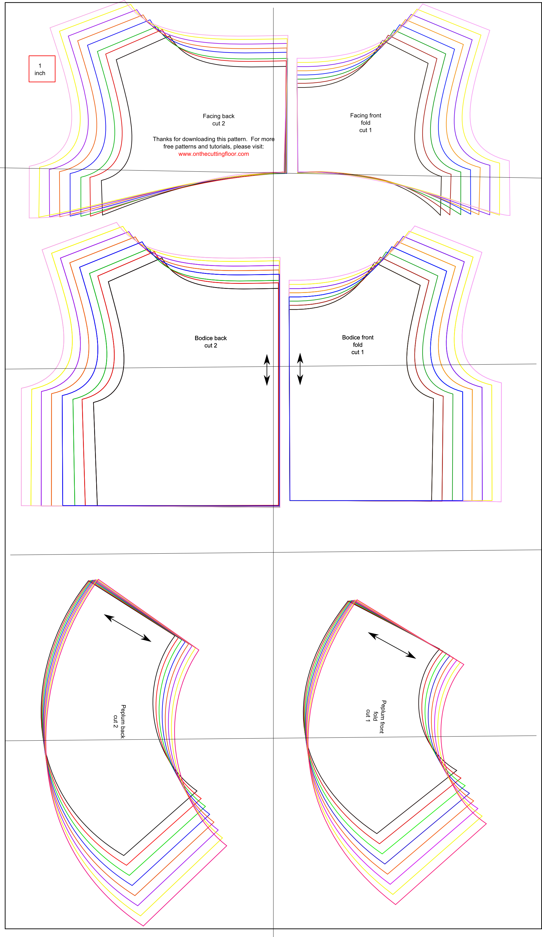 Пленкина выкройки скачать бесплатно peplum top . Patrones de costura pdf, Patrones de costura clásicos, Blog de cost