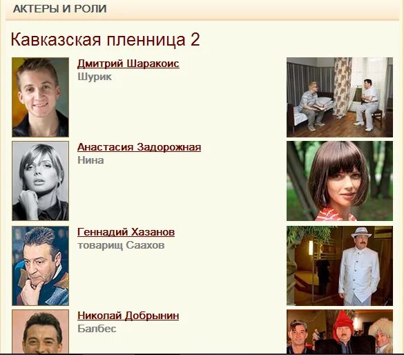 Пленница актеры и роли фото Кавказская пленница 2 актеры и роли имена фото - ViktoriaFoto.ru
