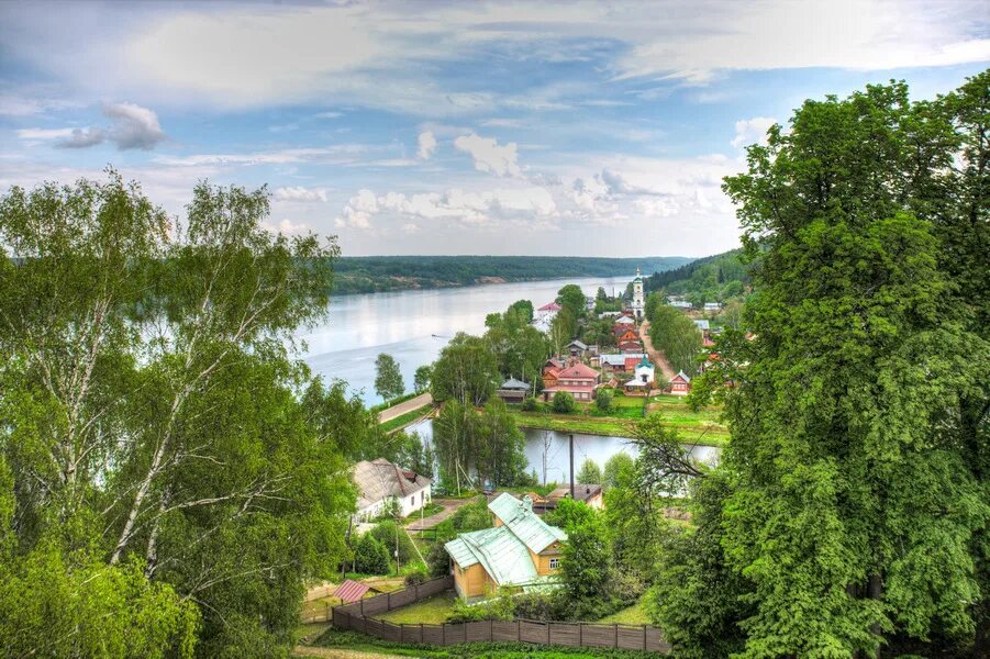 Плес на реке фото Плес городской пляж - Фото