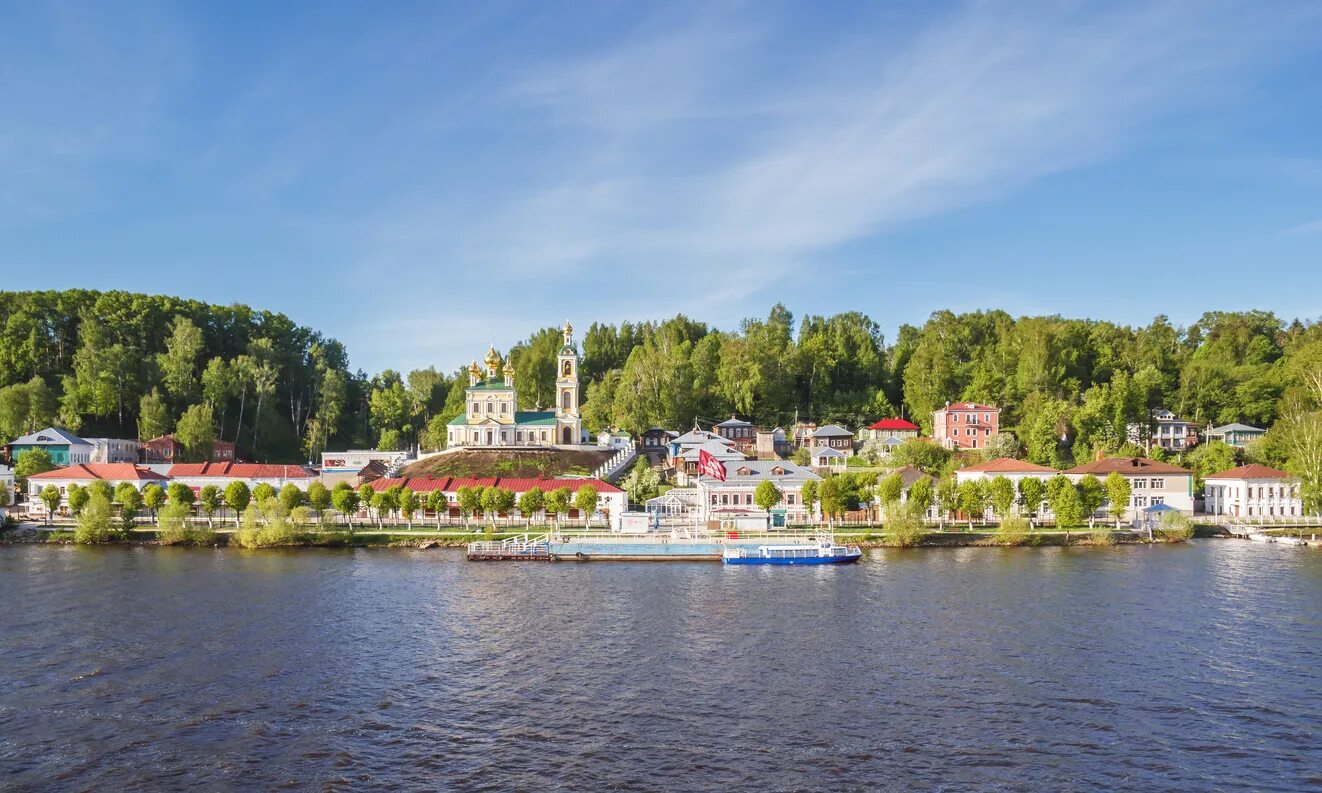 Плес набережная фото СП136.1 Круиз: Москва–Углич–Ярославль-Кинешма-Плёс-Кострома-Мышкин-Москва. Отпра