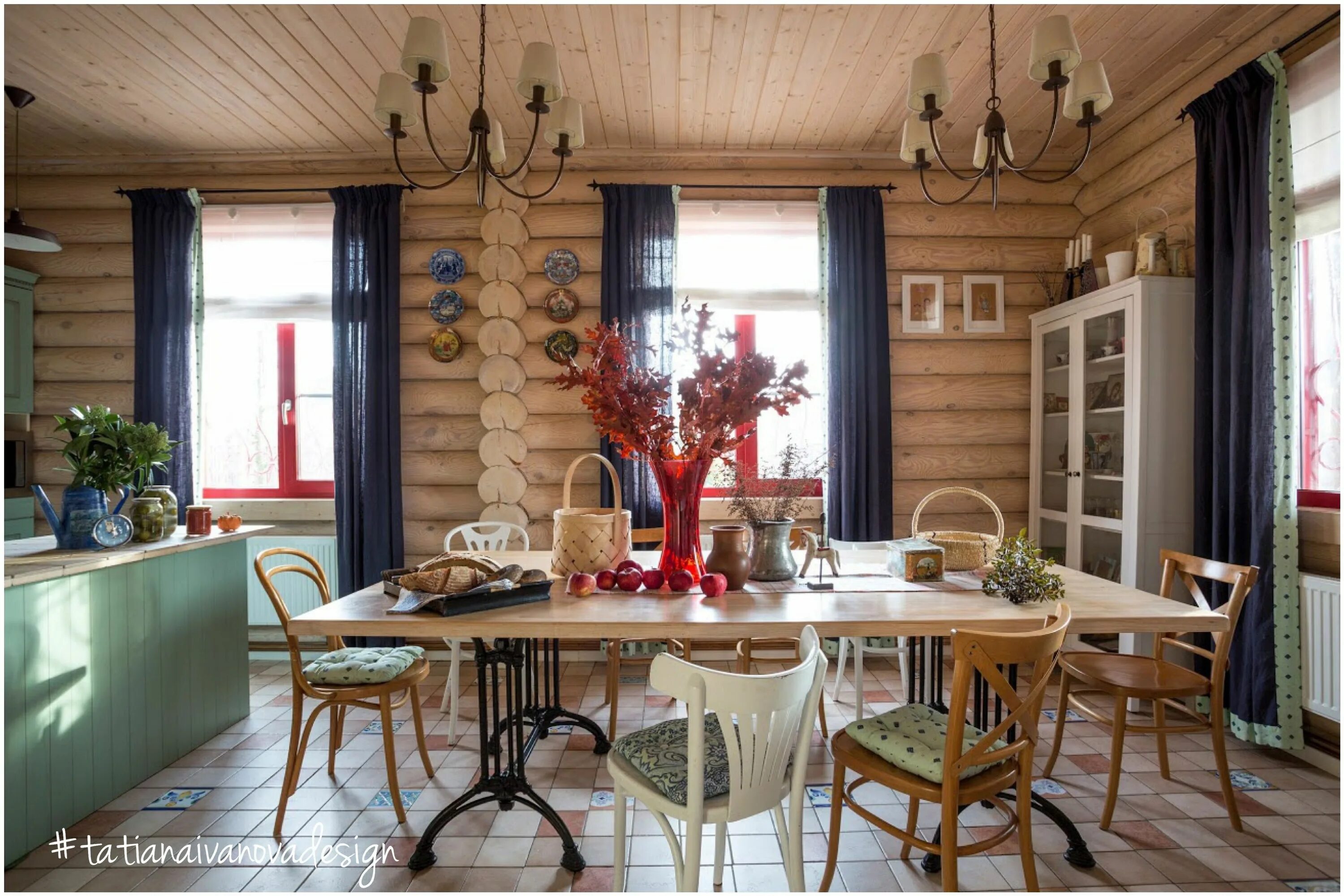 Плесс дома внутренний дизайн Interior Design & Decorating for the country house by Tatiana Ivanova Esszimmer 