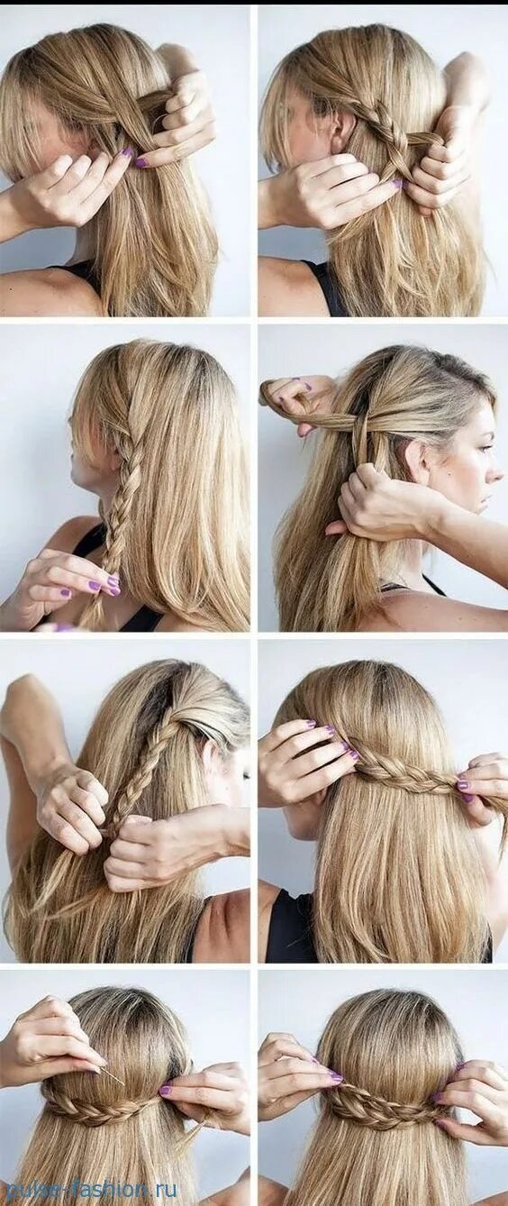Плести прически легко косы на короткие волосы Hair styles, Easy hairstyles, Summer hairstyles