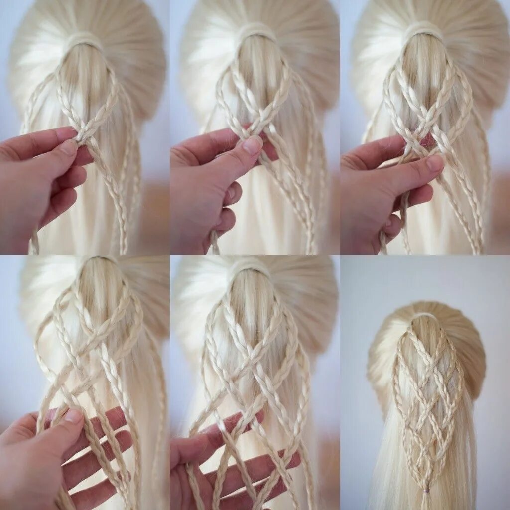 Плести прически легко Braided Ponytails - Cute Girls Hairstyles Long hair styles, Braided ponytail hai