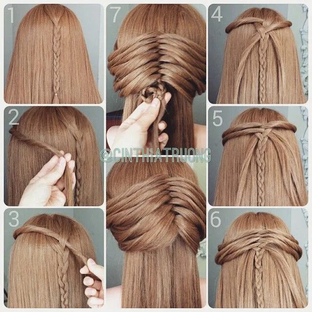 Плетем красивые прически First pictorial of that #braid that you gals seem to like :) #cinthiatruong Pein