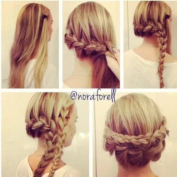 Плетем красивые прически Hairstyles, Beauty Tips, Tutorials and Pictures Tresse cheveux long, Coiffure, C