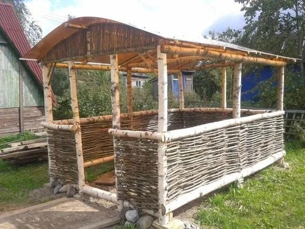 Плетеная беседка своими руками Беседка из подручных материалов своими руками фото - DelaDom.ru