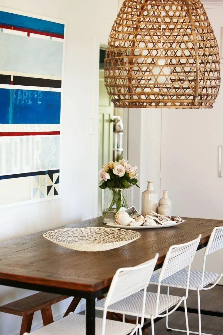 Плетеная люстра в интерьере 24 of the best dining room ideas to inspire you Интерьер